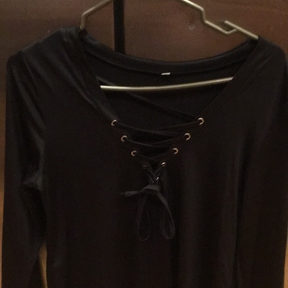 Women’s lace u top black size xlarge euc - Picture 4 of 7